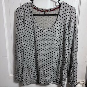 ⚡️ Sweet Grey Polka Dot Long Sleeve Top